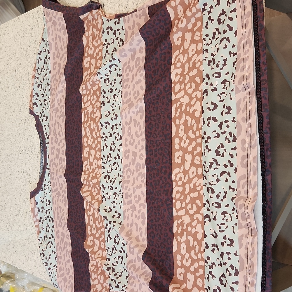Women's 3XL Multi-color Animal Print T-Shirt
